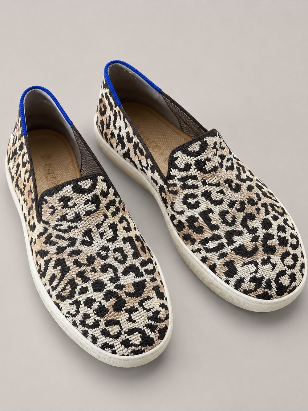 Rothy’s Camo Cat Slip-On Sneakers Size 9 Retired Leopard Print w/ Box
